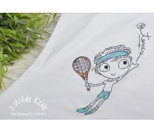 Stickdatei - Tennis Junge